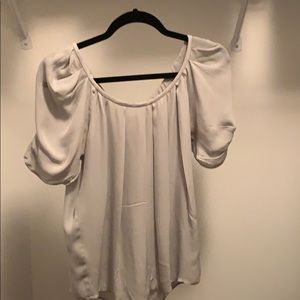 Light grey Joie silk blouse